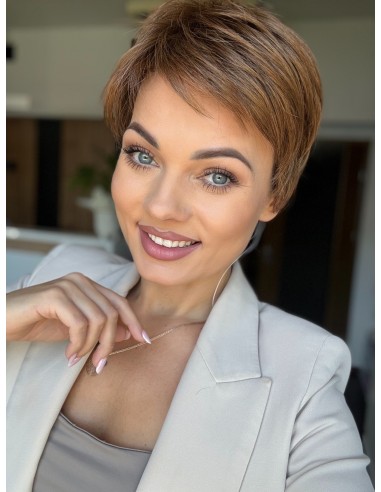 Izar Honey Red-Peruka z włosów syntetycznych NAH