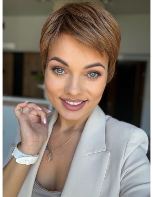 Izar Honey Red-Peruka z włosów syntetycznych NAH 2