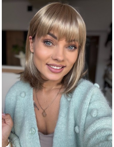 Fuchsia Ash Blond-Peruka z włosów syntetycznych NAH