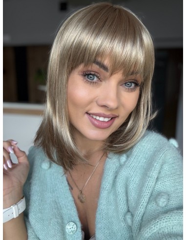 Fuchsia Ash Blond-Peruka z włosów syntetycznych NAH