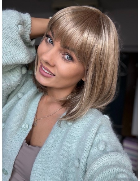 Fuchsia Ash Blond-Peruka z włosów syntetycznych NAH