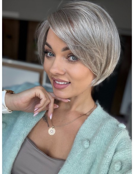 Emerald Arctic Grey Golden Chocolate-Peruka z włosów syntetycznych NAH