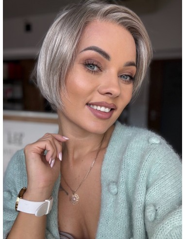 Emerald Arctic Grey Golden Chocolate-Peruka z włosów syntetycznych NAH