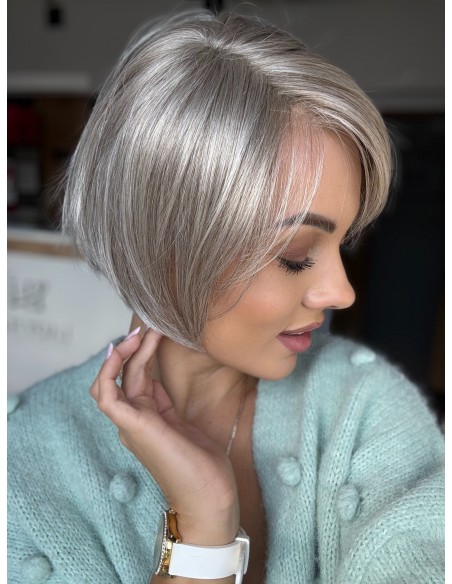 Emerald Arctic Grey Golden Chocolate-Peruka z włosów syntetycznych NAH