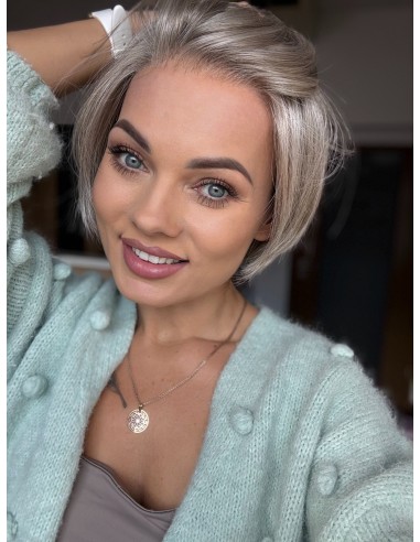 Emerald Arctic Grey Golden Chocolate-Peruka z włosów syntetycznych NAH