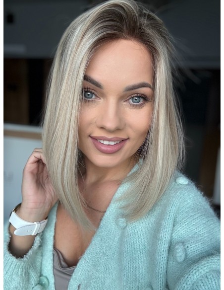 ANIA 30 CM "M"  "LACE TOP PERUKA Z WŁOSÓW NATURALNYCH  PREMIUM