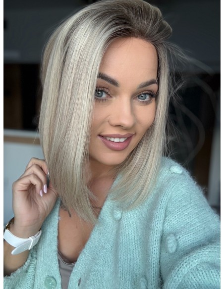 ANIA 30 CM "M"  "LACE TOP PERUKA Z WŁOSÓW NATURALNYCH  PREMIUM