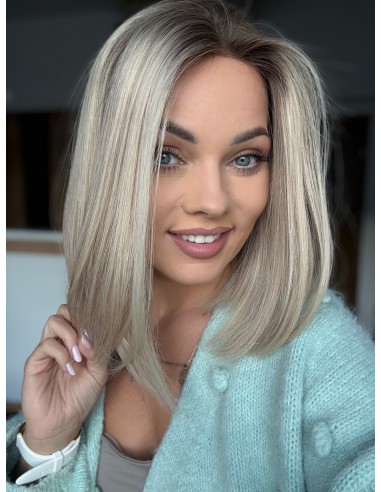 ANIA 30 CM "M"  "LACE TOP PERUKA Z WŁOSÓW NATURALNYCH  PREMIUM