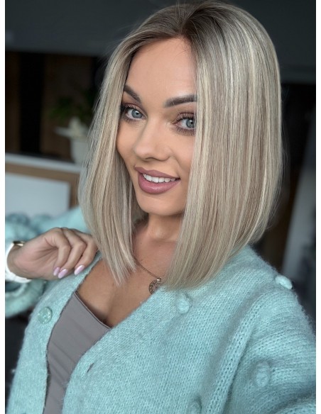 ANIA 30 CM "M"  "LACE TOP PERUKA Z WŁOSÓW NATURALNYCH  PREMIUM
