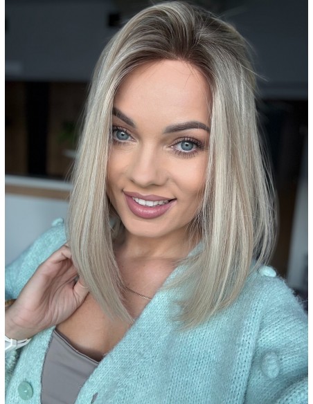 ANIA 30 CM "S"  "LACE TOP PERUKA Z WŁOSÓW NATURALNYCH  PREMIUM