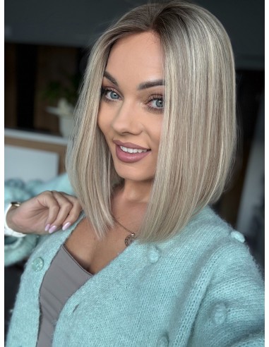 ANIA 30 CM "S"  "LACE TOP PERUKA Z WŁOSÓW NATURALNYCH  PREMIUM