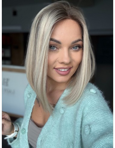 ANIA 30 CM "S"  "LACE TOP PERUKA Z WŁOSÓW NATURALNYCH  PREMIUM