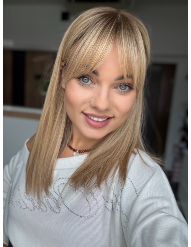 MILENA 45 CM SILK TOP "S" PERUKA Z WŁOSÓW NATURALNYCH  PREMIUM