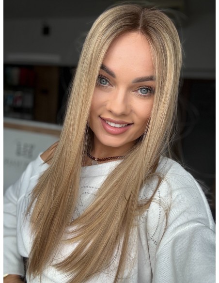 MILENA 50 CM LACE TOP "XS" PERUKA Z WŁOSÓW NATURALNYCH  PREMIUM