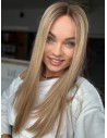 MILENA 50 CM LACE TOP "M" PERUKA Z WŁOSÓW NATURALNYCH  PREMIUM