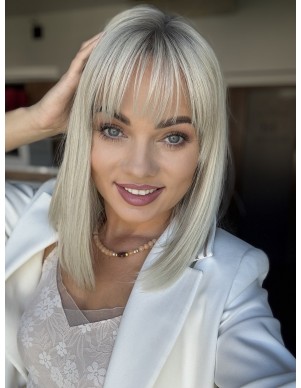 JONI-35PT Z GRZYWKĄ TOPPER Z WŁOSÓW NATURALNYCH