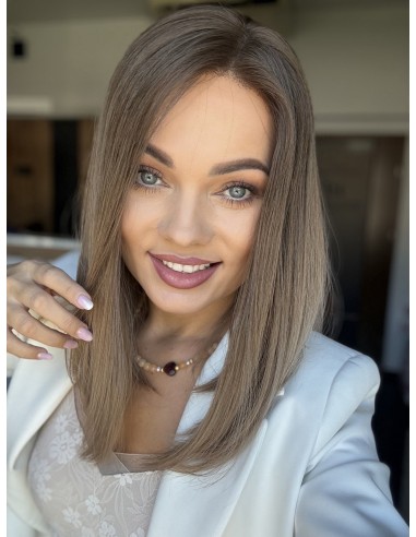 "Alina 40 cm" Peruka z włosów naturalnych  "S" PREMIUM