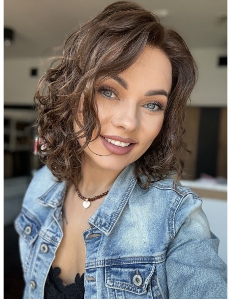 VERA 35 CM "S/M"-  PERUKA LACE FRONT Z WŁOSÓW NATURALNYCH