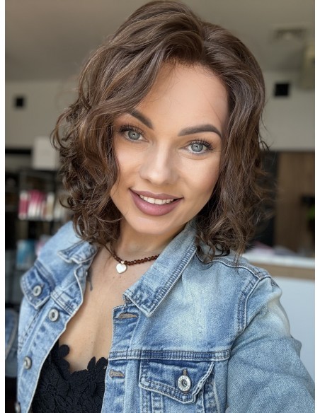VERA 35 CM "S/M"-  PERUKA LACE FRONT Z WŁOSÓW NATURALNYCH