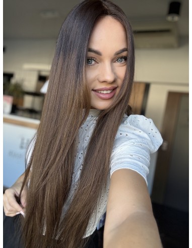 TERESA 75 CM DŁUGI TOPPER Z WŁOSÓW NATURALNYCH