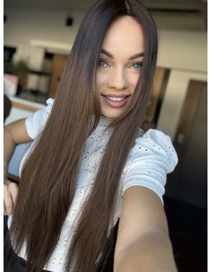 TERESA 75 CM DŁUGI TOPPER Z WŁOSÓW NATURALNYCH 2