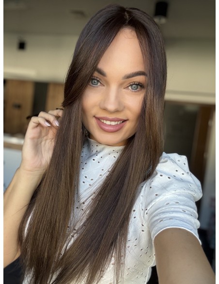 TERESA 60 CM TOPPER Z WŁOSÓW NATURALNYCH