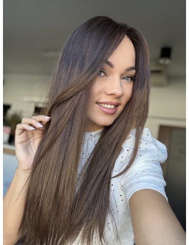 TERESA 60 CM TOPPER Z WŁOSÓW NATURALNYCH
