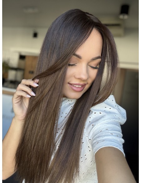 TERESA 60 CM TOPPER Z WŁOSÓW NATURALNYCH