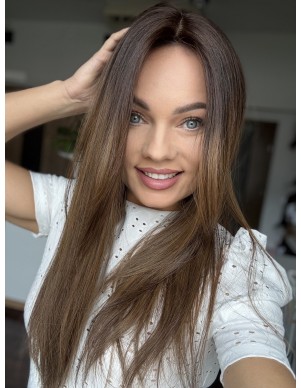 TERESA 55 CM  TOPPER Z WŁOSÓW NATURALNYCH