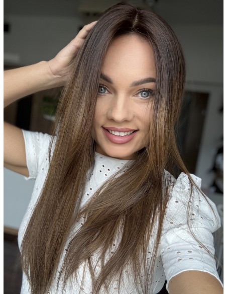 TERESA 55 CM  TOPPER Z WŁOSÓW NATURALNYCH