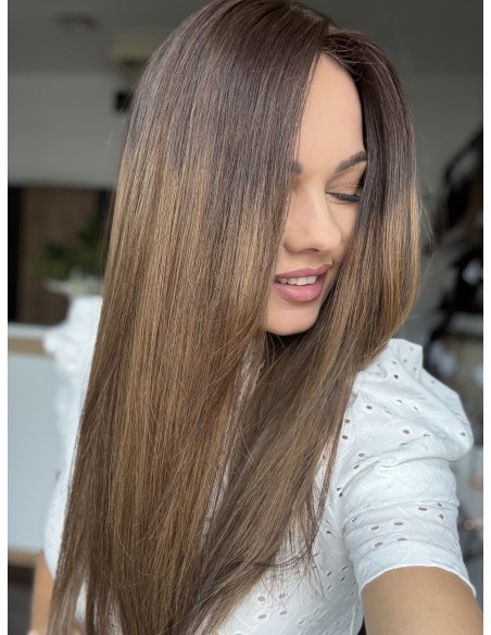 TERESA 55 CM  TOPPER Z WŁOSÓW NATURALNYCH