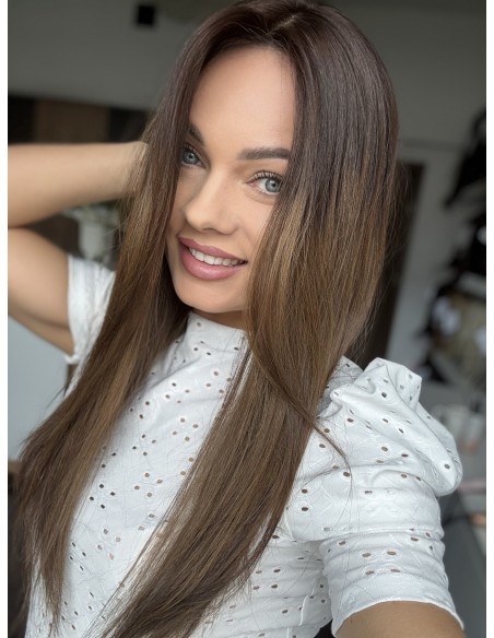 TERESA 55 CM  TOPPER Z WŁOSÓW NATURALNYCH