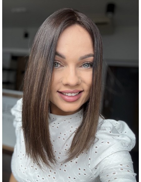 TERESA 40 CM TOPPER Z WŁOSÓW NATURALNYCH