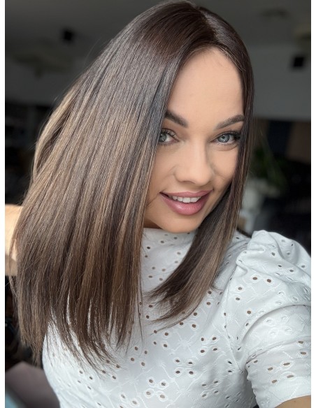 TERESA 40 CM TOPPER Z WŁOSÓW NATURALNYCH