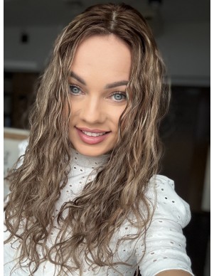 LOLA  45-50 CM-TOPPER Z WŁOSÓW NATURALNYCH kręconych