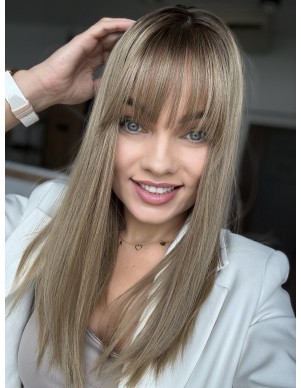 Topper Soa 45 cm – baleyage blond z odrostem, włosy naturalne 2