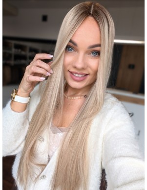 "ANIA 65 CM PREMIUM"-TOPPER Z WŁOSÓW NATURALNYCH