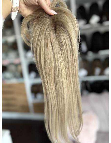 Grzywka/mini topper  z włosów naturalnych BL17   blond 40 cm
