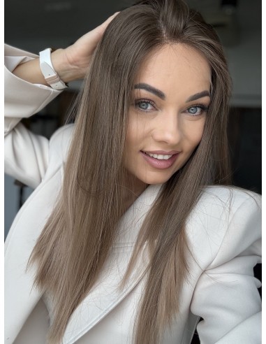 Alina 50 cm Długa peruka z włosów naturalnych  "S" PREMIUM