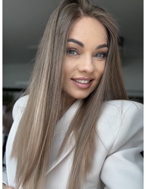 Alina 50 cm Długa peruka z włosów naturalnych  "S" PREMIUM 2