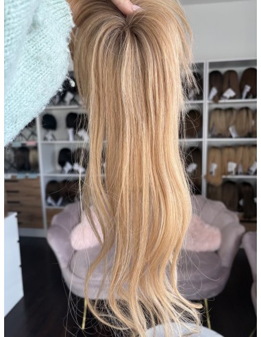 Grzywka/mini topper  z włosów naturalnych BL11   blond 40 cm