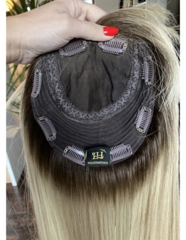 SOA 45 TOPPER Z WŁOSÓW NATURALNYCH Z GRZYWKĄ