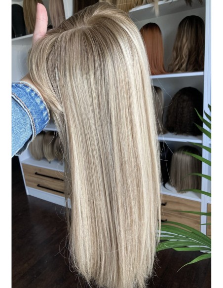 Topper Lila 50–55 cm – baleyage blond, włosy naturalne