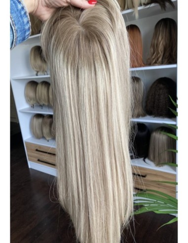 Topper Lila 50–55 cm – baleyage blond, włosy naturalne
