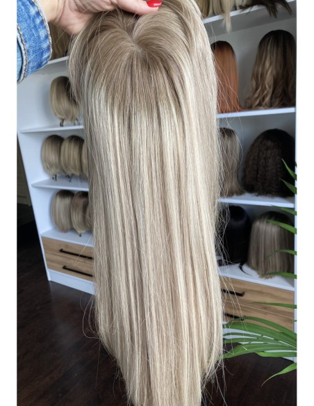 Topper Lila 50–55 cm – baleyage blond, włosy naturalne