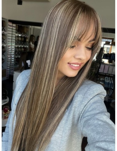 LOLA 55-60 CM Z GRZYWKĄ -TOPPER Z WŁOSÓW NATURALNYCH