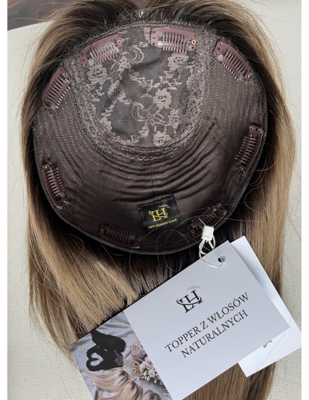 Julia 35 cm Topper z włosów naturalnych