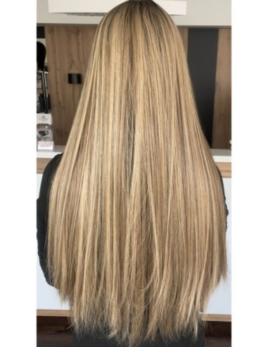 MILENA 70 CM Z GRZYWKĄ DŁUGI TOPPER Z WŁOSÓW NATURALNYCH  PREMIUM