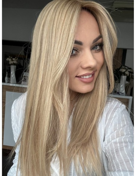 Topper Wilma 50–55 cm – baleyage blond, włosy naturalne
