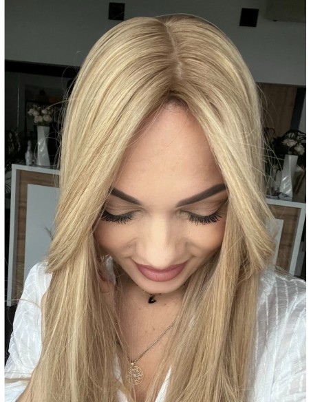 Topper Wilma 50–55 cm – baleyage blond, włosy naturalne